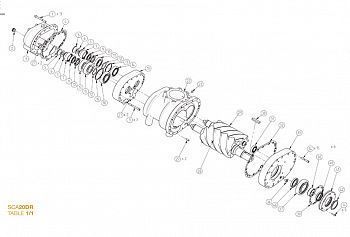 SCA20DR (DRM) THRUST BEARING SЕТ ремкоплект SCA2003002