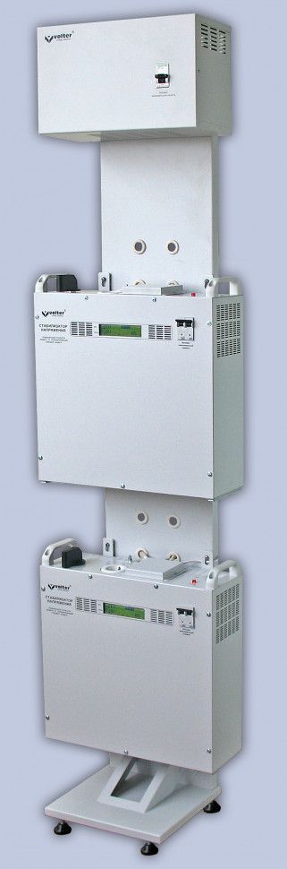 Стойка Volter 4-14 коммутационная (для размещения 3-х стабилизаторов от 4 до 14 кВт, 1565х420х280; 13,6 кг.)