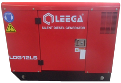 Дизельный генератор АМПЕРОС LDG12 LS 3 фазы в кожухе