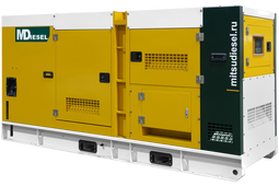 Дизельный генератор MitsuDiesel МД АД-300С-Т400-1РКМ29 в шумозащитном кожухе