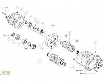 SCA14GR GEAR SЕТ** ремкоплект 1026503004N