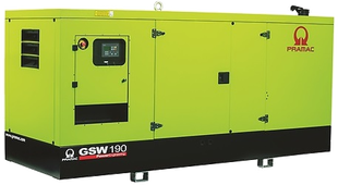 Дизельный генератор Pramac GSW 190 I в кожухе