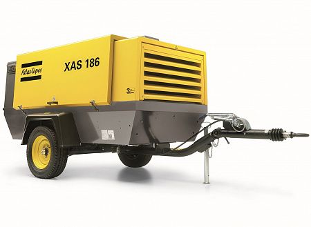 Дизельный компрессор Atlas Copco XAS 186 DD на шасси
