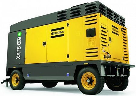 Дизельный компрессор Atlas Copco XATS 487 CD на шасси