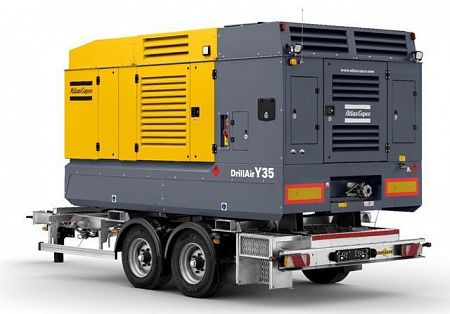 Дизельный компрессор Atlas Copco Y35 на шасси