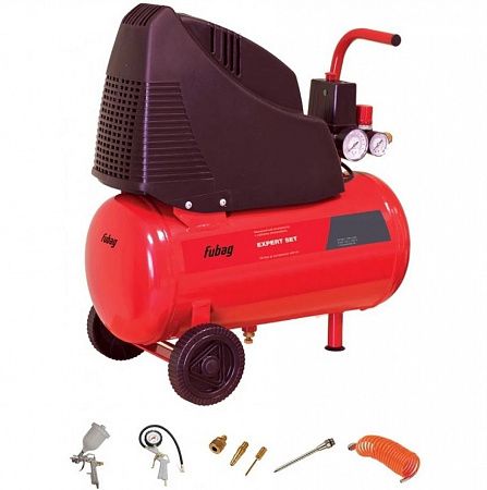 Поршневой компрессор Fubag Expert Set OL195/24 + 5 предметов