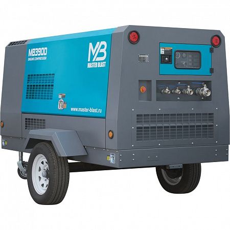 Винтовой компрессор Master Blast MB390D-7 (дизельный)