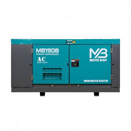 Винтовой компрессор Master Blast MB190B-7+AC (дизельный с осушителем)