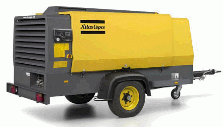 Дизельный компрессор Atlas Copco XATS 377 CD на шасси