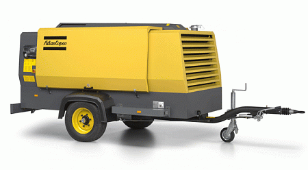 Дизельный компрессор Atlas Copco XAMS 287 DD на шасси