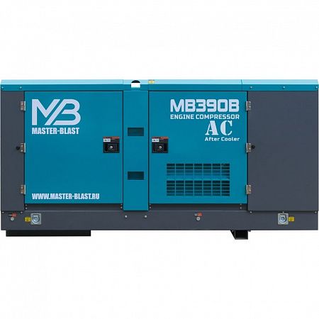 Винтовой компрессор Master Blast MB390B-7+AC (дизельный с осушителем)