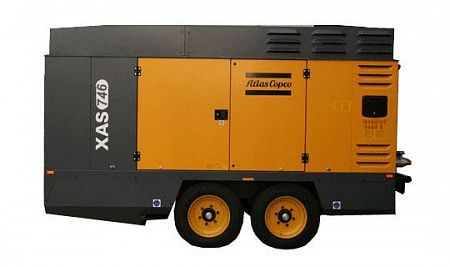 Дизельный компрессор Atlas Copco XATS 746 CD на шасси