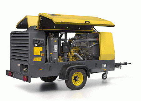 Дизельный компрессор Atlas Copco XAHS 347 CD на шасси