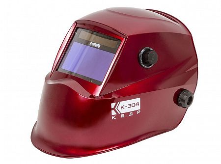 Маска сварщика   КЕДР (В РАЗОБР.ВИДЕ) &quot;К-304 PRO&quot;, красная