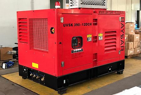 Дизельный компрессор с ПЖД и доохладителем BAYSAR UVSK 390-12DCH