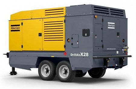 Дизельный компрессор Atlas Copco X 28 на шасси